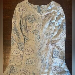 Vintage 70s Maxi Dress Empire Waist Bohemian Size Small